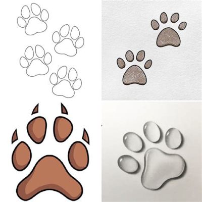 how to draw a paw print easy why not try drawing a heart instead?