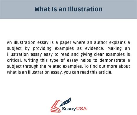 what is a illustration essay: Do you think illustration essays can help us visualize abstract concepts more vividly?